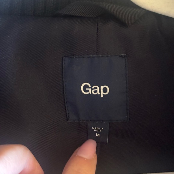GAP Women's Dark Blue Textured Jacket - Picture 4 of 9